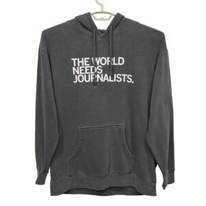 CNN 40 Years Graphic Hoodie XL Gray Pullover Sweatshirt‎ Independent Trading Co